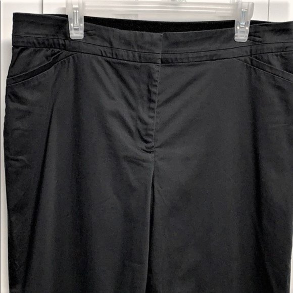 Counterparts Black 4 Pocket Cotton Stretch High Rise Crop Pants Size 16P - Picture 2 of 7